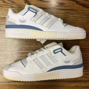 *NWT* Adidas Forum Exhibit Low White Teal Sky Tint